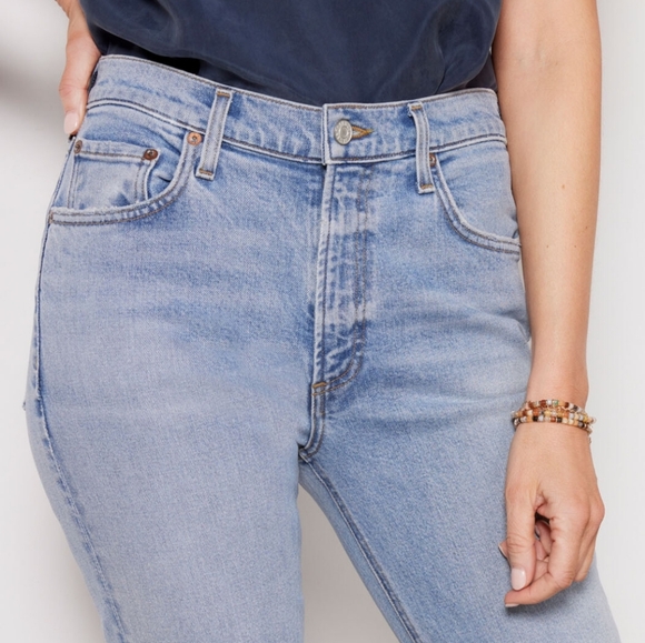 Agolde Willow Mid Rise Slim Crop Jean Size 26 - Picture 3 of 8